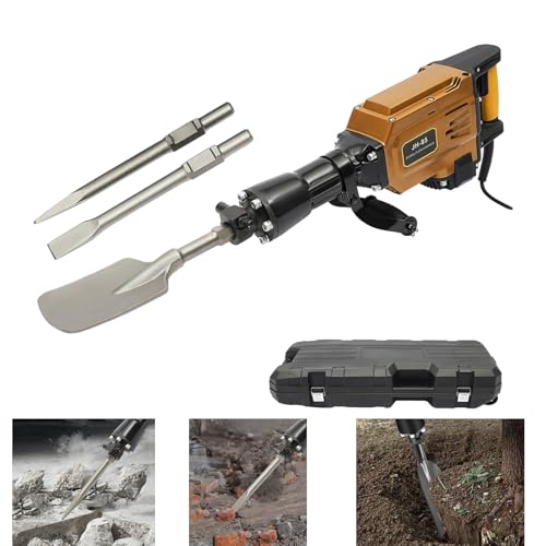 Levkitch Electric Heavy Duty Jack Hammer 220V 1700W with Drill Bits and Chisels