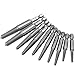 Wolfride 10Pcs Broken Screw Extractor Set, Stripped Screw Remover Drill Bit Kit I 1/4 Inch Hex Shank Easy Out Damaged Bolt Removal Tool