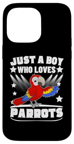 Just A Boy Who Loves Parrot Funny Parrot �X�}�z�P�[�X iPhone 14 Pro Max �p