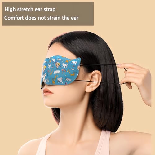 10 pacotes de máscara a vapor para alívio dos olhos secos, máscaras descartáveis para olheiras e inc