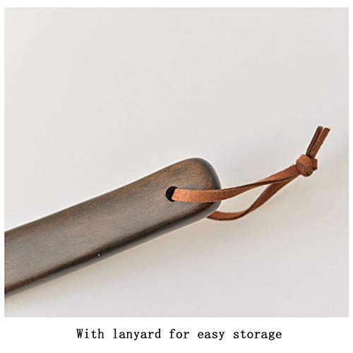 Shoe Horn Long Handle For Seniors Beech Wood Long Handle Shoehorn Handmade Self|Standing Super Long Shoe Lifter (Color : Brown, Size : 75X12Cm) #TOP2