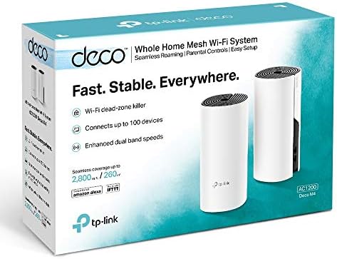 TP-Link Deco M4 2-pack, AC1200 Mbps, Dual-Band, Gigabit Portları, 100 Cihaza Kadar Bağlanılabilirlik, 260 m²'ye Kadar Kapsama, Mobil Uygulama ile Kolay Kurulum, Wi-Fi 5 Mesh Sistemi - Görsel 6