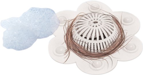 WalterDrake White Sink Drain Suction Hair Trap