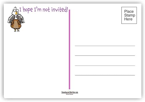 Miniatura 3 de Stonehouse Collection Pilgrams - Postales de Acción de Gracias  4 x 6 postales de Acción de Gracias  40 postales divertidas de Acción de Gracias