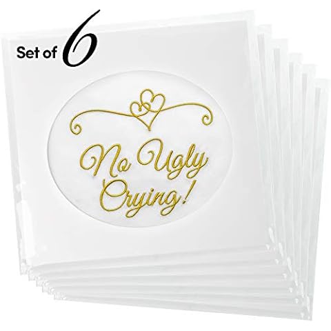 Fun Wedding Handkerchiefs | Set of 6 - Gold - Small Cover