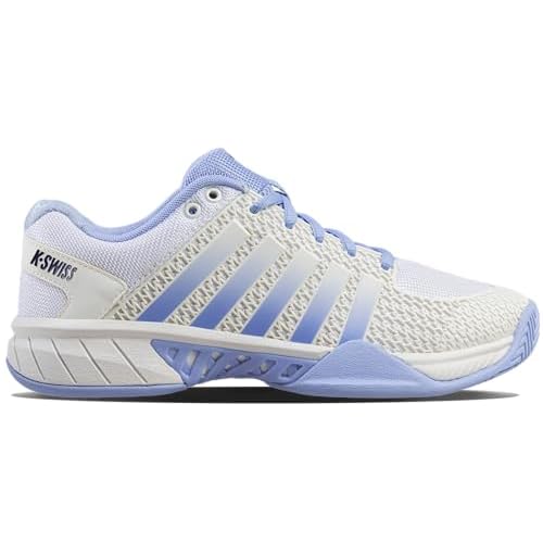 K-Swiss Women's Express Light Pickleball Shoe 5 Bright White/Open Air/Estate Blue