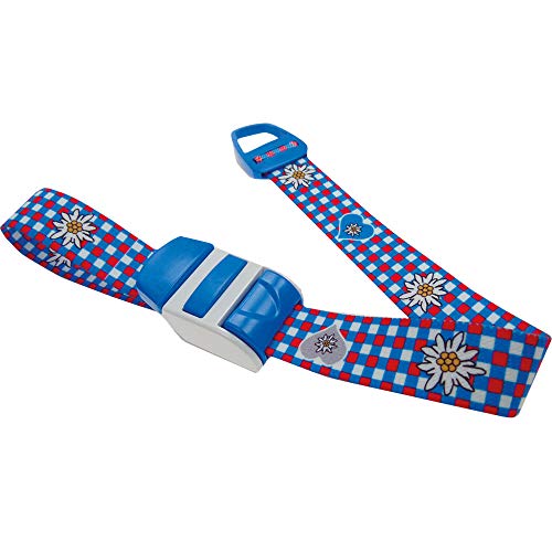 Preisvergleich Produktbild Profi-Stauschlauch - Venenstauer -Motiv Edelweiß blauer Verschluss