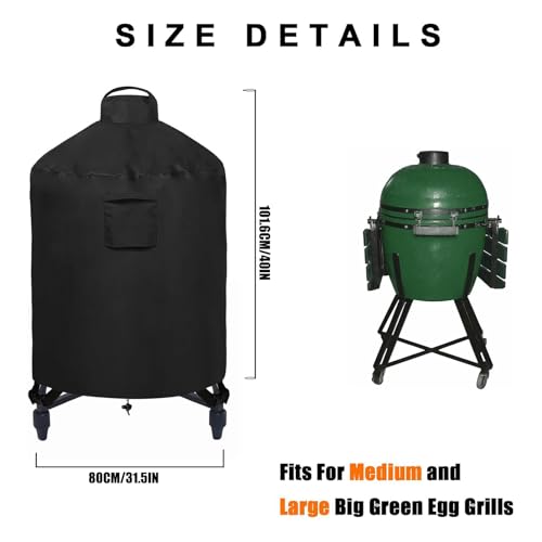 Housse de barbecue imperméable avec double couture et boucles - 8
