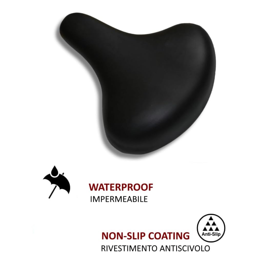 Selle Vélo Confort Large Et Souple - Remplacement Pour Vélo D'Appartement T2A3