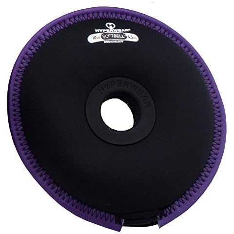 Hyperwear SoftBell Soft & Adjustable Weight Plates for use with SoftBell Kettlebell, Dumbbell, Barbell and as a Hand Weight Plate for Home Gym use or Personal Training. (10) Cover