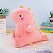 Lulihhhh 22-60cm kreative süße Stumpfe Drachenpuppe süßes Haustier Dinosaurier Plüschtier Federbaumwolle gefüllte Puppenkissen rosa 22 cm
