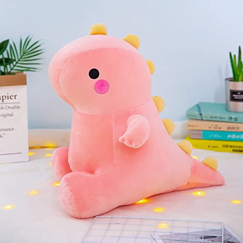 Simpatico Fumetto Dinosauro Peluche Giocattolo Coccolone Dinosauro Cuscino Peluche Animale Farcito Bambola Camera Decor Per I Bambini Regali Di Compleanno Di Natale Rosa 60 cm