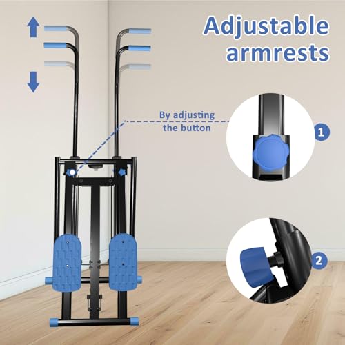 Stair Stepper for Home Use,Stair Climber Foldable, Portable Vertical Climber Machine with Adjustable Handle,Large Pedal,Exercise Machine for Cardio &Body Workout,handle facing outward - Image 5