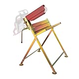 Caballete plegable para sierra con soporte para motosierra y guía forzada Aserrar madera Cortar leña