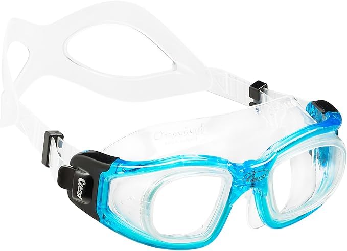 Cressi Galileo Occhialini da nuoto per adulti con lenti in vetro temperato senza distorsioni - Made in Italy