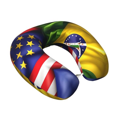 Almohada de Viaje de Poliéster Negra miniatura 2