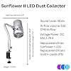 New and Improved Sunflower II LED Nail Dust Collector with 12 Extra Filters