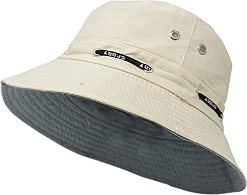 KrystleSolid Unisex Bucket Hat Sport Round Brim Boonie Bush Safari Fishing Hiking Cap Summer
