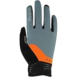 Roeckl Mori Fahrrad Handschuhe lang grau/orange 2022: Größe: 10