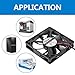 Alinan 4pcs 8015 5V USB Fan 80x80x15mm 2-pin Sleeve Bearing Brushless DC Cooling Fan 3D Printer Cooling Fan Computer Fan