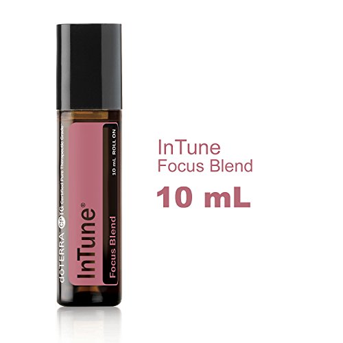 Doterra - Intune Essential Oil Focus Blend Roll On - Supports Enhanced, Sustained Sense Of Focus; Supports Efforts To Pay Attention Or Stay On Task; For Topical Use - 10 Ml #TOP1