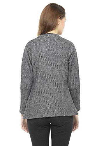 Image of Frenchtrendz Womens's CTN Fleece Shrug(Diamond Jacquard, XS-4XL)