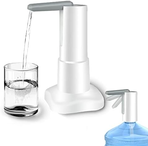 LIDODO Desktop Water Bottle Pump, Automatic Water Dispenser, Intelligent Electric Water Dispenser, USB Charging Portable Drinking Water Pump for 5 Gallon & Universal Bottles, Home, Office, Outdoor