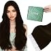 Ugeat 18inch Tape on Hair Extensions Brown Color #4 Dark Brown Tape in Premium Human Hair Extensions Double Sided PU Weft Invisible Hair Extensions 20pcs/50g