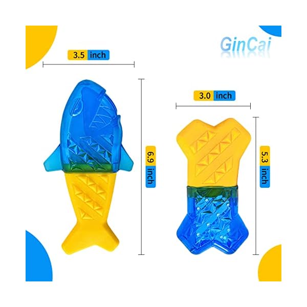 Gincai-Dog-Chew-Toys-Pack-of-2-Dog-Cooling-Toys-Freezable-Teething-Toys-Exclusive-Toys-for-Dogs-in-Summer-Keep-Dogs-from-The-Heat-Give-Dogs-a-Cool-Summer Gincai Dog Chew Toys Pack - Keep Your Dog Cool in Summer!