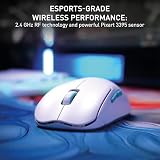 CHERRY XTRFY M68 Wireless, Ultralekka bezprzewodowa Mysz do Gier, 2,4 GHz, Zoptymalizowany dla e-sportu, Symetryczny kształt z bardzo niskim przodem, Biały