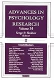 Mint Condition Advances in Psychology Research: Volume 34