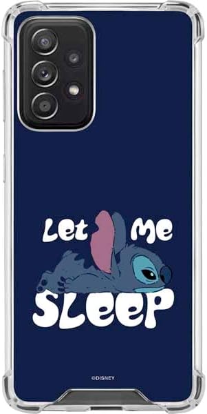 Skinit Clear Phone Case Compatible with Galaxy A52 5G - Officially Licensed Disney Lilo and Stitch Stitch and Angel Design