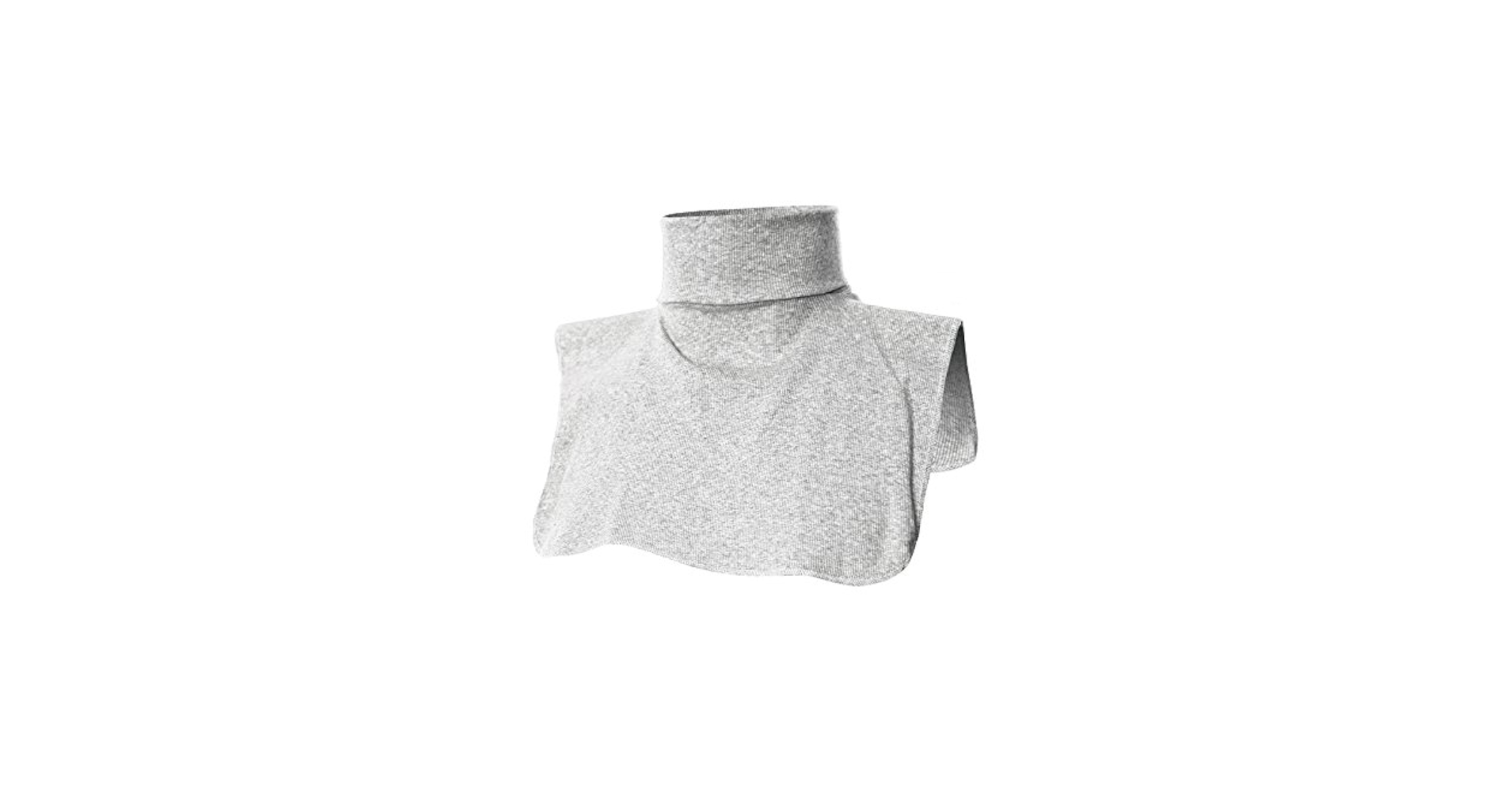 Ohoo Ribbed Cotton Blend Fake Turtleneck Dickey Collar