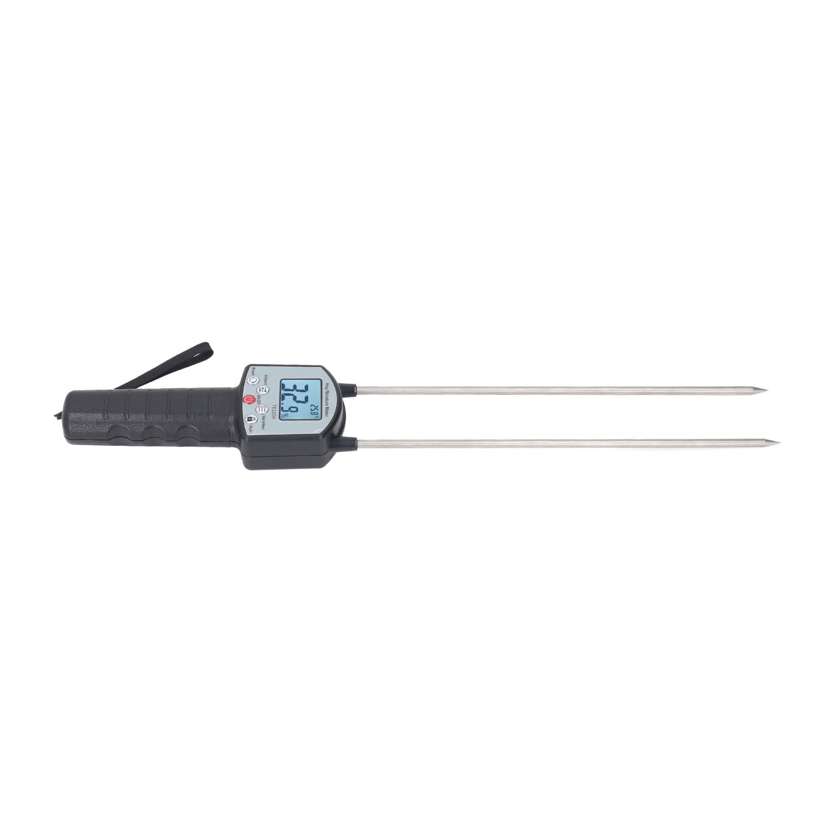 Tbest Misuratore Portatile con Sonda Display LCD Digitale Ad Alta Precisione per Tester di umidità per Insilato di Paglia, Ranch