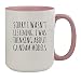 Make Your Mark Design Sorry I Was Thinking About Gundam Models Funny 15oz Ceramic Coffee & Tea Mug with Pink Inner & Handle