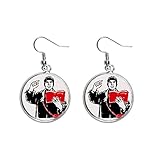 Red Book Mochila chapéu estudo China orelha vermelha pendente prata brinco gota joia feminina