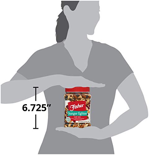 Fisher Snack Hunger Fighter Trail Mix, 38 Ounces, Peanuts, Almonds, Dried Sweetened Cranberries, Soy Nuts #TOP6