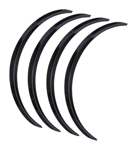 Molduras de guardabarros de 73 cm negro brillante para pasos de rueda
