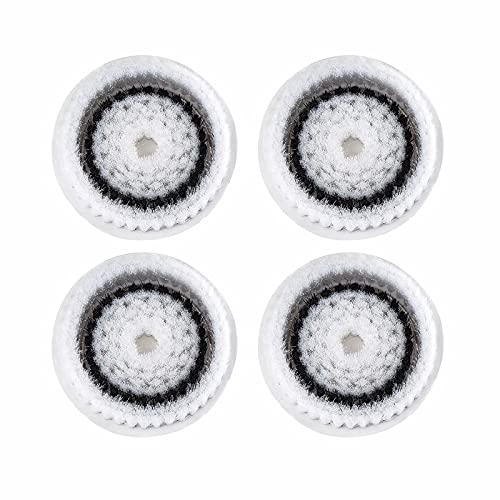 Facial Cleansing Brush Head Replacement, Facial Cleansing Brush Head, For Clogged and Enlarged Pores(4 Black)