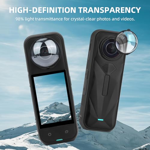 Image of X5 Premium Lens Guard for Insta360 X5, High Transparency Tempered Glass Lens Protector Cover for Insta 360 X5 Protective Camera Anti-scratch Accessories
