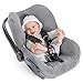 Zamboo Funda Maxicosi - Ajuste Perfecto Asiento de Coche Grupo 0+ Maxi-Cosi Citi / Citi SPS, transpirable y lavable a máquina - Gris