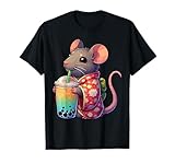 Rat Mouse Drinking Japanese Boba Milk Tea Animal