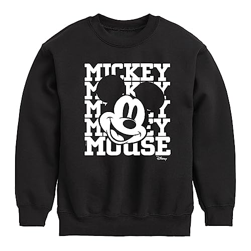 Disney Mickey, Mickey, Mickey Mouse - Youth Crewneck Fleece Sweatshirt