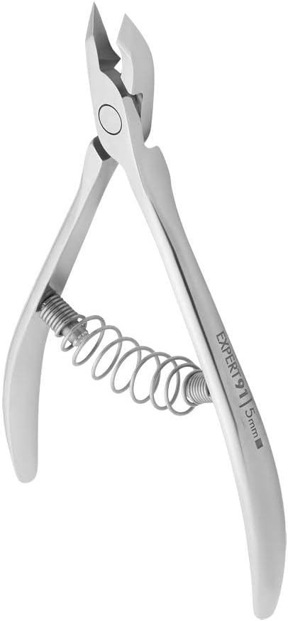 STALEKS PRO Expert 91 5mm Blade Length Professional Cuticle Nippers – Stainless Steel Skin Nippers for Manicure