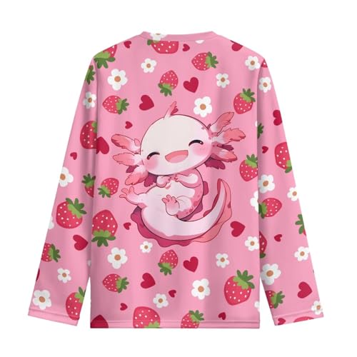 Image of Kids Long Sleeve Shirts for Girls 3-16 Year Old Cute Clothes for Teen Girls Casual Workout Tops