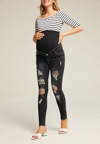 Variante de Maacie vaqueros premama Negro S