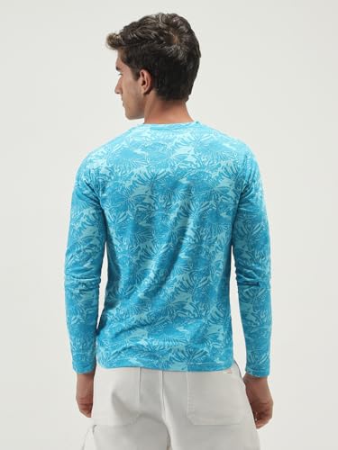 Image of Urbano Fashion Men's Printed Full Sleeve Slim Fit Cotton T-Shirt