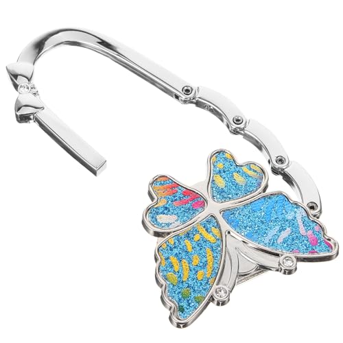LALADEFIEE Butterfly Handbag Hook Table Purse Holder Metal Bag Hanger for Women Desk Accessory Foldable Fashionable Office Use