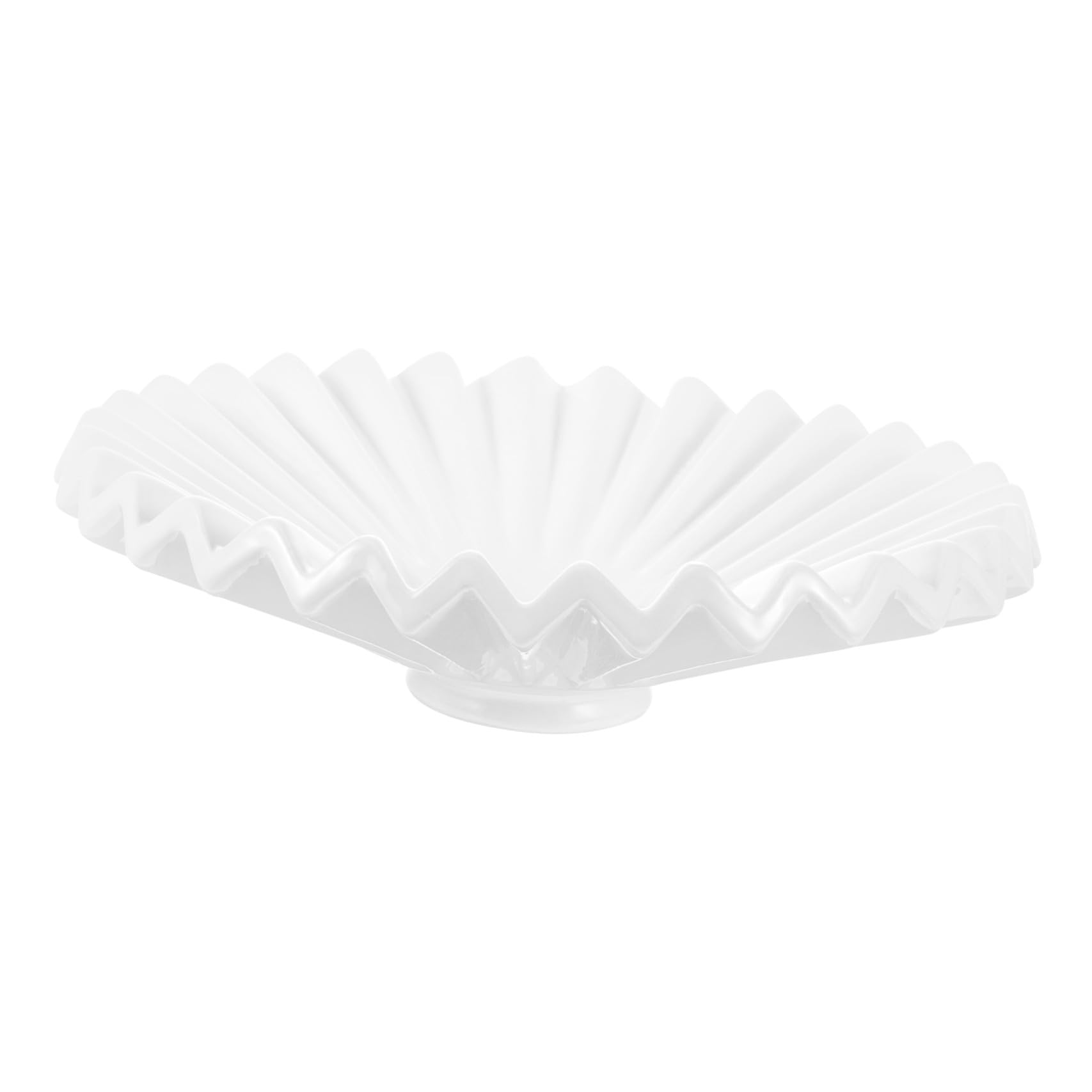 Ceramic lampshade Chandelier lamp Cover Pleated Light Shade Pendant Light Shades Floor Light Cover Floor Light Shade Table top Fan lamp Shade Ceramics Wrinkle White Equipment Cover