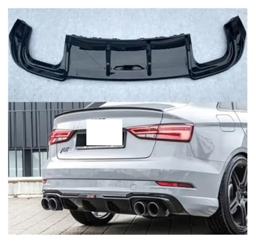 Diffuseur arrière Audi A3 S3 Sline aérodynamique avec sorties échappement - 2